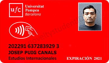 UPF Pompeu student id card